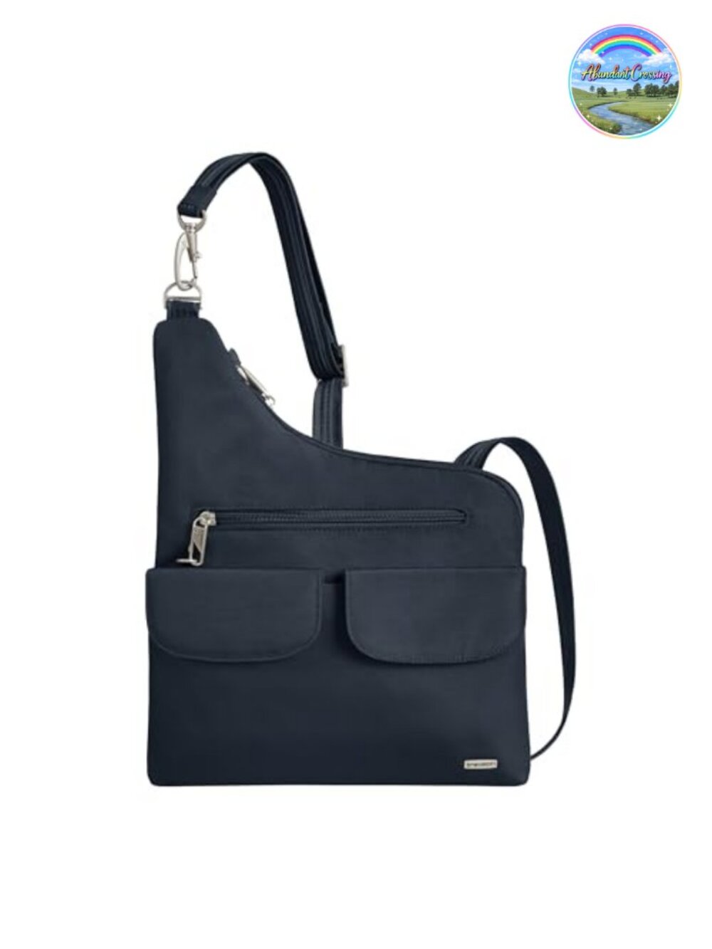 Anti-Theft Classic Crossbody Bag with RFID Blocking and Locking Zippers